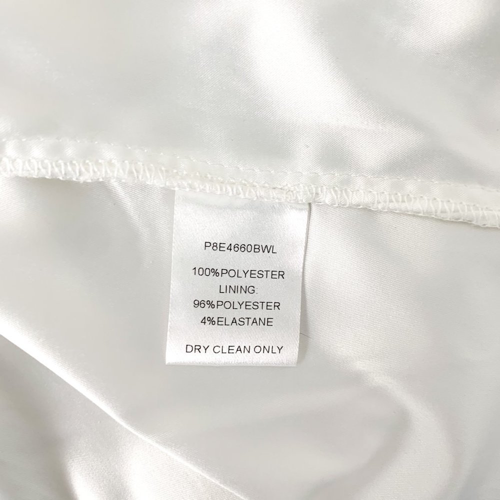 Parker XS Mesh Floral Asymmetric Mini Dress White - Picture 10 of 13